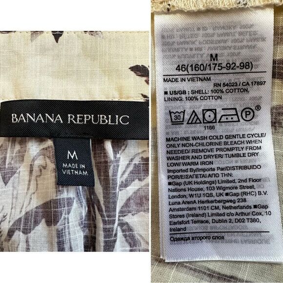 Banana Republic Stampa Wrap Mini Dress, Sz Medium - Picture 13 of 14